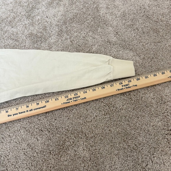 Vintage Orvis Women's Cream Embroidered Houses Turtleneck Shirt Size M Grandma - Picture 10 of 11